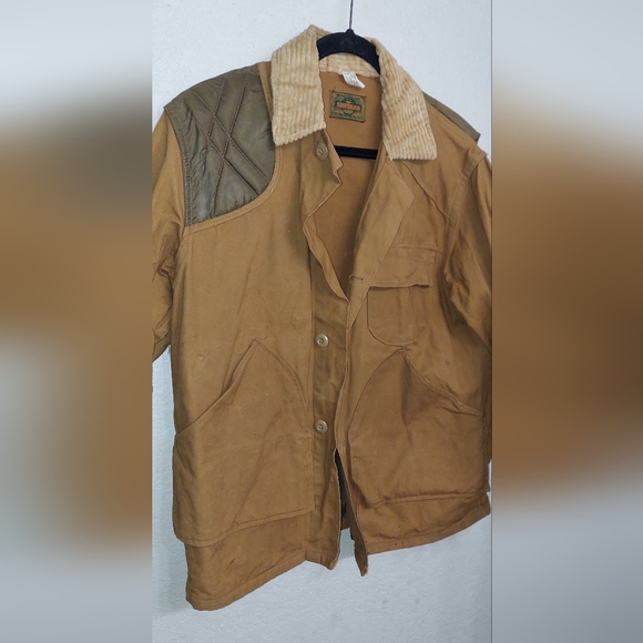 Vintage 70's •● SAFTBAK Hunting Jacket ●•Water Repell Duck Bird Game Pouch Coat - Picture 3 of 7